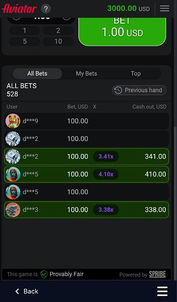 Aviator Predictor Interface