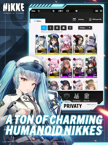 Character selection and upgrade options