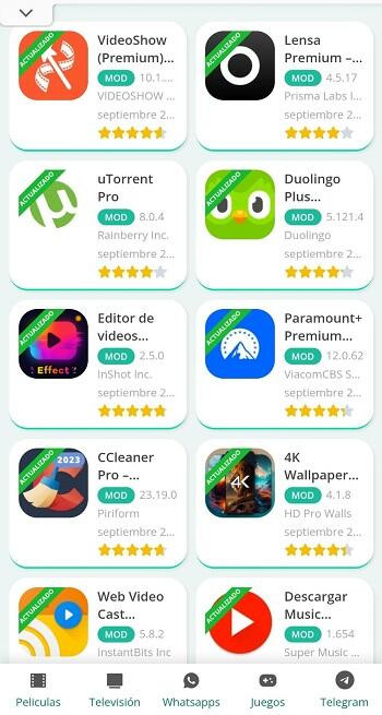 Collection of various apps and games on Apkgstore
