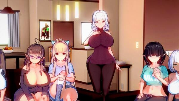 Colorful virtual family world