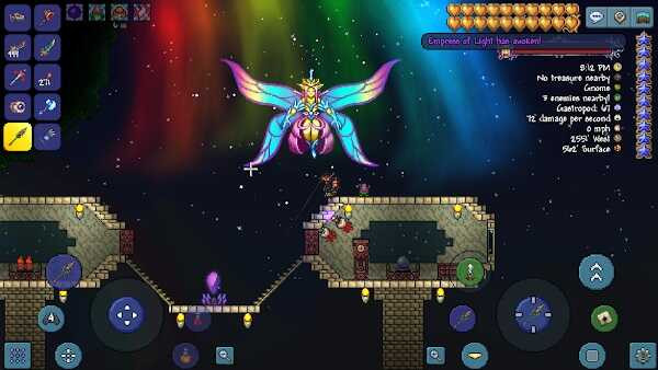 Combat challenges in the world of Terraria