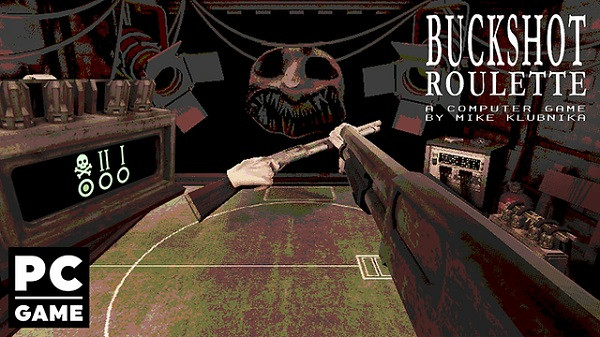 Demonic dealer in Buckshot Roulette's underground nightclub
