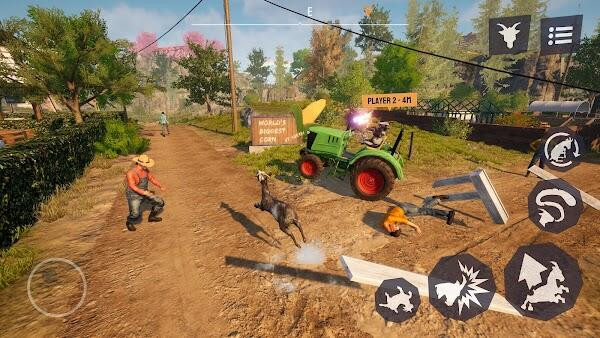 Detailed graphics of Goat Simulator 3