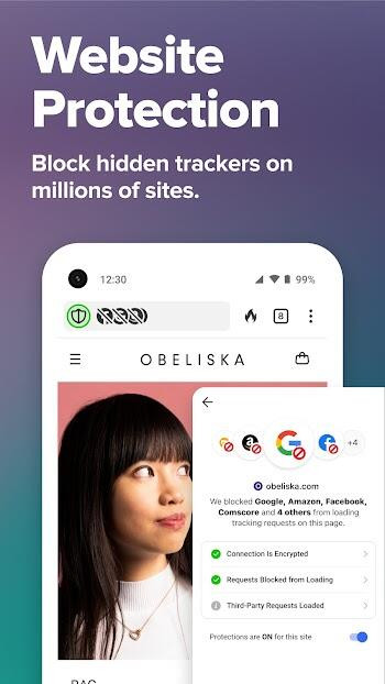 DuckDuckGo Mobile Illustration