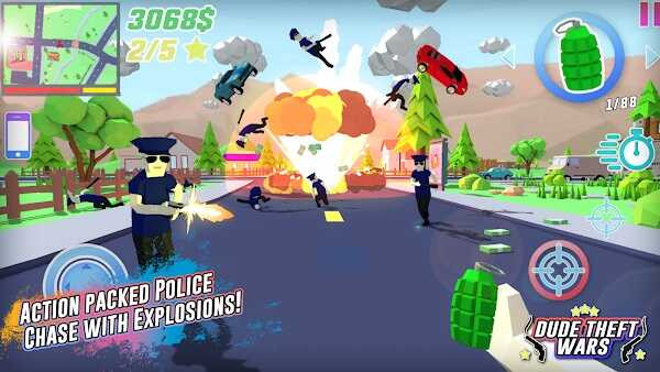 Dude Theft Wars gameplay overview