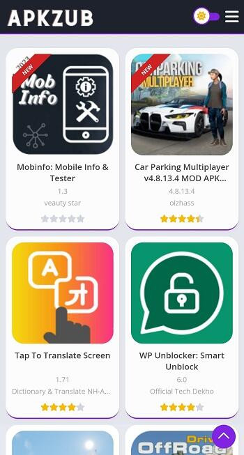 Easy Navigation with ApkZub Interface