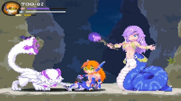 Echidna Wars DX visual showcasing replayability through challenging levels