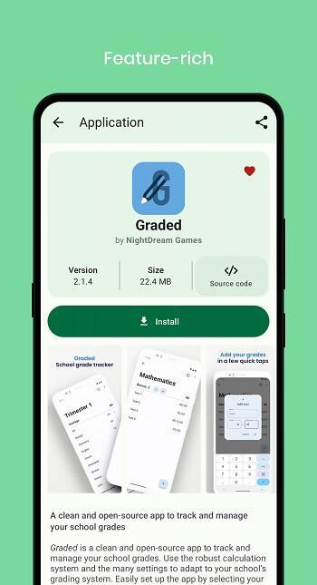 Editing tools in Droidify