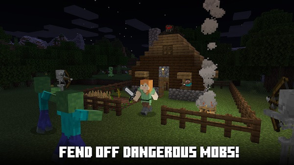Engaging in survival mode in Minecraft
