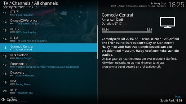 Explore a wide variety of apps within Kodi