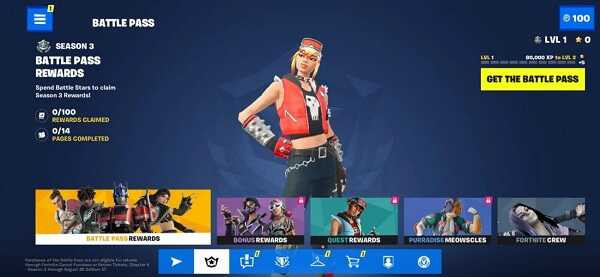 Fortnite for Android with vibrant gameplay
