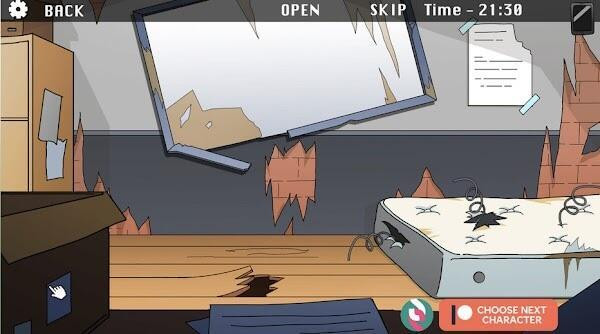 Gameplay view of Hole House showing mysterious challenges