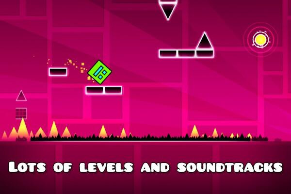 Geometry Dash synchronized soundtrack