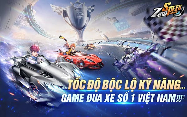 High-speed racing action