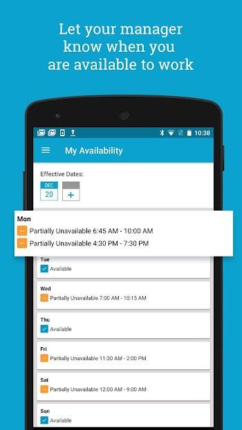 HotSchedules App Functionality