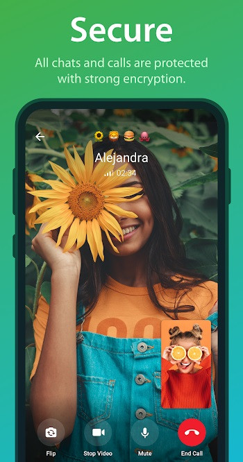 Illustration of encrypted data and secure messaging