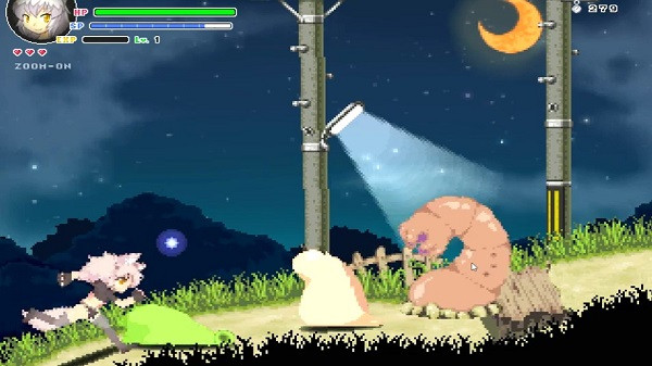 Intricate pixel art of Echidna Wars DX displaying stunning visuals and characters