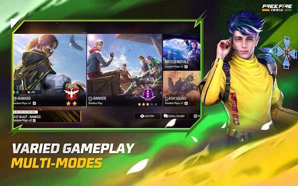 Mobile gaming experience in Free Fire India