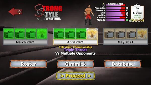 Mobile gaming with Wrestling Empire