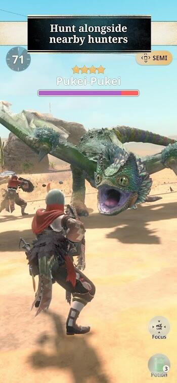 Monster hunting gameplay