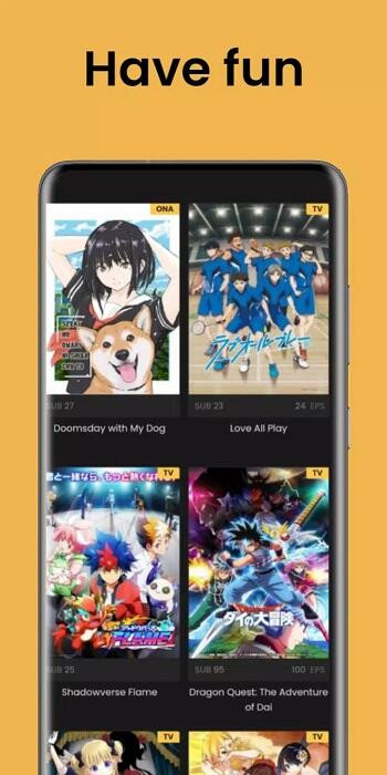 Navigation on GogoAnime Mobile