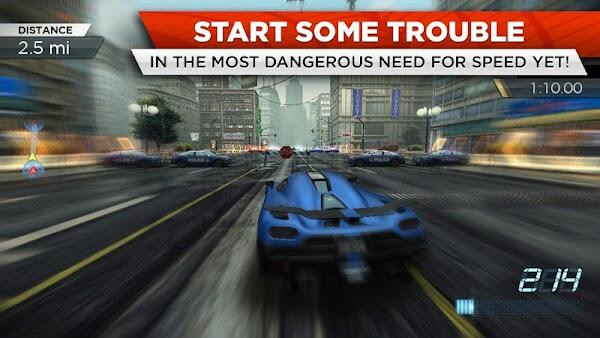 Need for Speed Most Wanted APK features