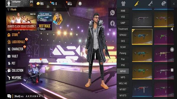 Nicoo APK Free Fire custom interface