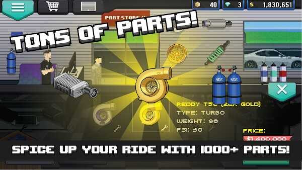 Pixel Car Racer game mode