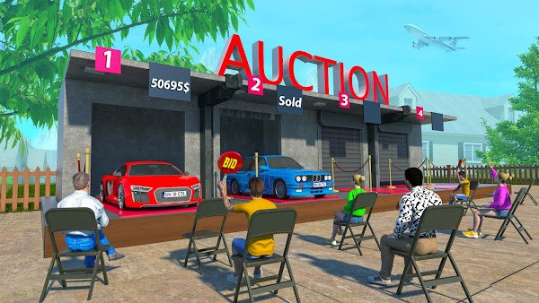 Realistic showroom in Car Dealer Dealership Simulator