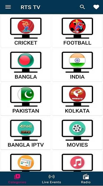 RTS TV Logo with Global Streaming Concept