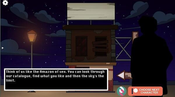 Scary escape game interface in Hole House