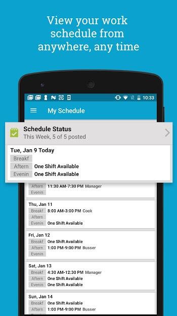 Schedule Forecasting Features