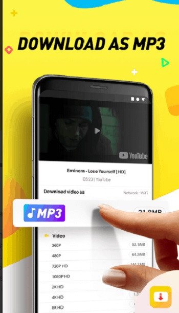 Snaptube APK user-friendly interface