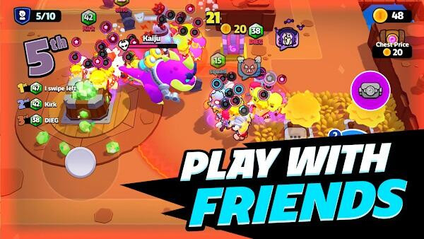 Squad Busters Mobile Gaming Interface
