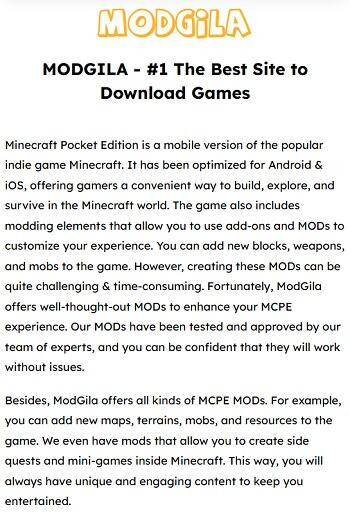 User download Modgila