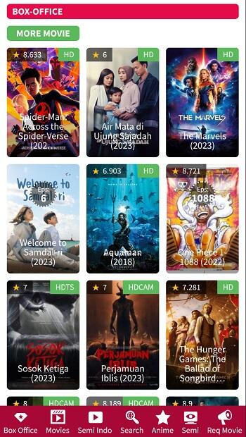 User-Friendly Interface of Dutamovie21 App
