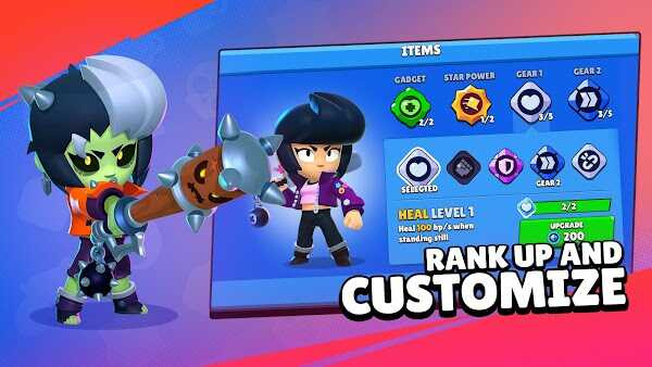 Variety of characters in Brawl Stars
