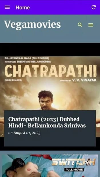 Vegamovies App on Mobile Device