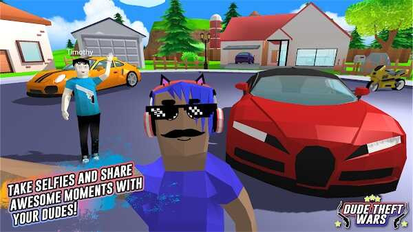 Vibrant graphics in Dude Theft Wars