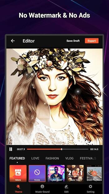 VideoShow Pro Video Editor Interface