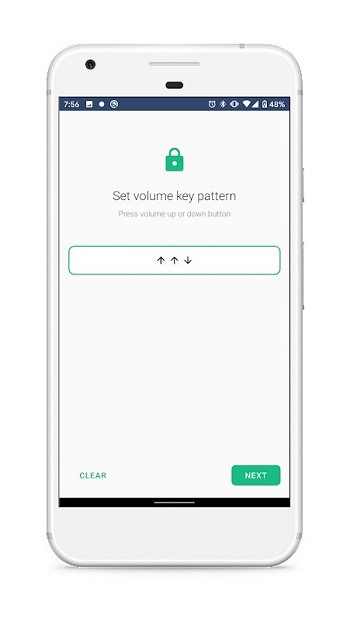 Visualization showing update options in Oops Applock